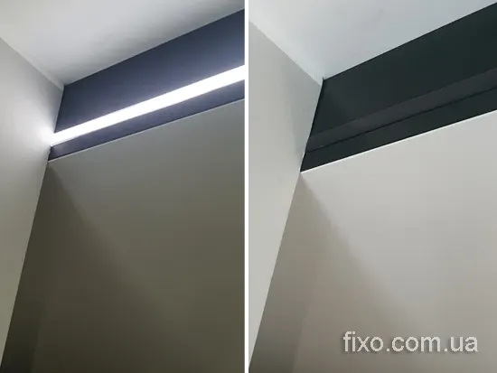 LED подсветка уровня с черным рассеивателем