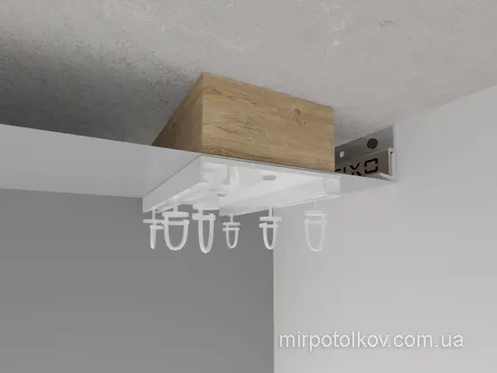 карниз для шторы НА натяжной потолок