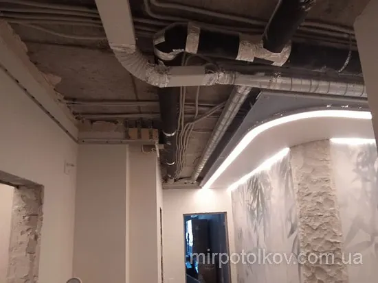 приточно-вытяжная вентиляция за натяжным потолком