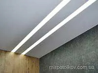 световые линии в натяжном потолке
