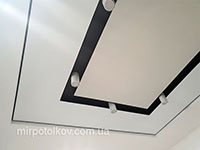 натяжные потолки с нишами в интерьере